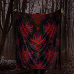 Red Breath Weapon Sherpa Fleece Throw Blanket